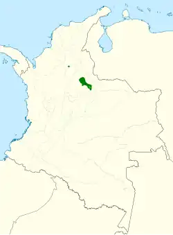 Distribución geográfica de la amazilia ventricastaña