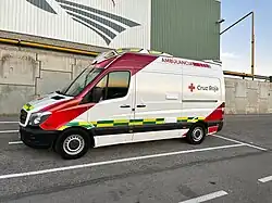 Ambulancia de Cruz Roja en Vizcaya (rotulación 2022 en adelante)