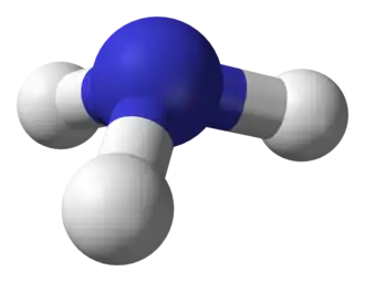 La geometría molecular se puede inferir de la disposición del par de electrones, lo que demuestra que el amoníaco tiene una geometría piramidal trigonal.