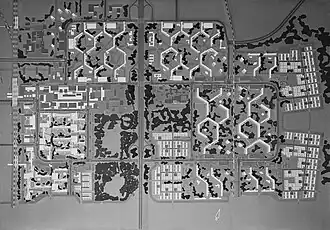 Bijlmermeer, plan general 1965 (Siegfried Nassuth)