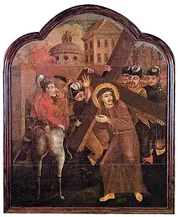 Anônimo: Jesus leva a cruz às costas, século XVIII, Museu Histórico Nacional