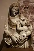 Madonna della latte ("Virgen de la leche") de Andrea Pisano, procedente de Santa Maria della Spina, Pisa, siglo primera mitad del siglo XIV.