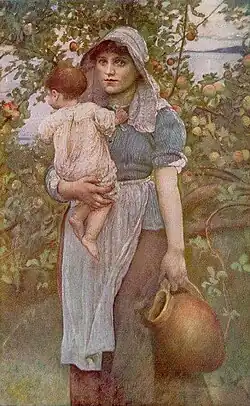 La joven madre, c.&nbsp;1887.