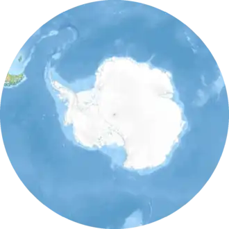 Islas Georgias del Sur ubicada en Océano Antártico