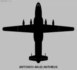 Diagrama del Antonov An-22.