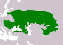 Distribución de Apodemus uralensis