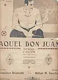 "Aquel Don Juan", letra: Francisco Brancatti, música: Rafael M. Sánchez (1930)