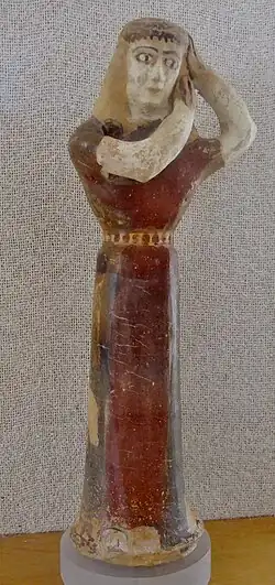 Estatuilla de arcilla del siglo VII&nbsp;a.&nbsp;C.