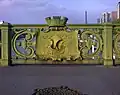 Ornamentos del Puente Mirabeau de París, las grandes esculturas en los pilares del puente son del maestro de Sartorio , Injalbert.