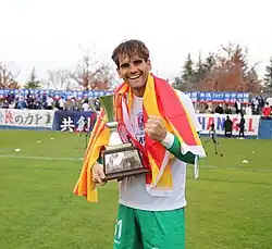 Arnau Riera campeón de liga con el Nara Club de Japón (2022)