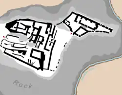 Mapa de la fortaleza.