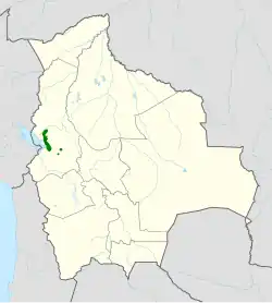 Distribución geográfica del canastero de Berlepsch.
