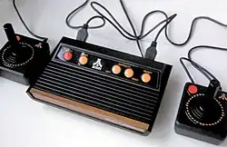 Though much smaller in size, the Atari Flashback 2 resembles the original Atari VCS console from 1977.