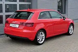 Vista trasera del Audi A3