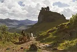 Las ruinas del Château d’Apchon.