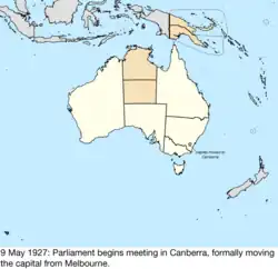 Map of Australia; for details, refer to adjacent text