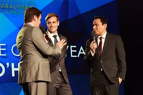 Fue entrevistado después de recibir el premio al Atleta Masculino del Año 2012 en la ceremonia del Paralímpico Australiano del Año