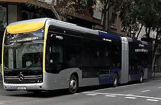 eCitaro impulsado al 100% por hidrogeno, utilizado por la red de autobuses de Barcelona.