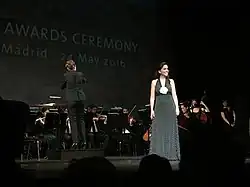 Auxiliadora Toledano durante la entrega de premios Europa Nostra Heritage Awards 2016 en Madrid