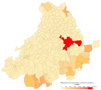Población por municipio en 2018