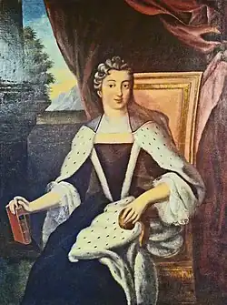 Retrato de Béatrix Hieronyme de Lorraine-Lillebonne, abadesa de Remiremont (SXVIII)