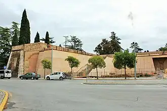Flanco este; comienzo del baluarte visto desde el interior