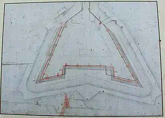 Proyecto de hornabeque de Badajoz de Lorenzo Possi, hacia 1665