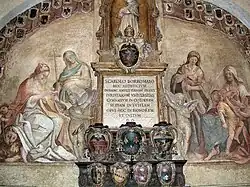 Inscripción en honor a Carlos Borromeo