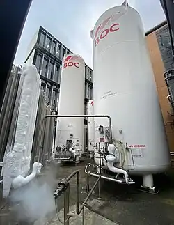 BOC Medical oxygen tanks