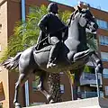 Monuento a Hernando de Soto, en Badajoz