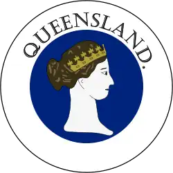 Insignia de Queensland (1870–1876).