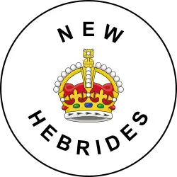 Insignia de las Nuevas Hébridas Británicas (1906-1953)
