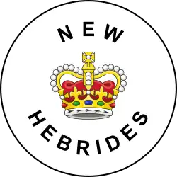 Insignia de las Nuevas Hébridas Británicas (1953-1980)