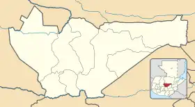 Purulhá ubicada en Baja Verapaz