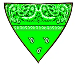 Les gusta usar Bandanas color verde lima.