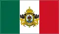 Bandera nacional del Segundo Imperio Mexicano (1864-1867)