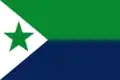 Bandera propuesta para El Hierro en "La bandera nacional canaria, normas, protocolo y uso"[1]​