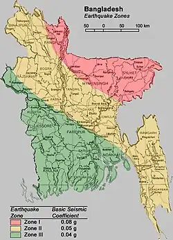 Peligrosidad sísmica en Bangladesh