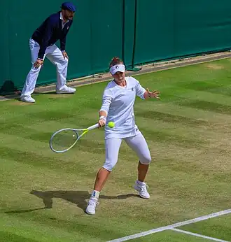 Barbora Krejčíková, la ganadora de los singles femeninos de 2024. Fue su 2 título de Grand Slam.