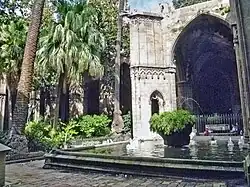 Claustro de la Catedral de Barcelona.