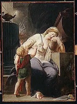 Andrómaca junto a la tumba de su esposo Jean Bardin, 1777