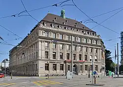 Wikicommons image of Basel Stock Exchange building