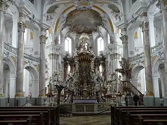 El altar de los Siete Santos Ayudantes, Vierzehnheiligen (1743-1756)