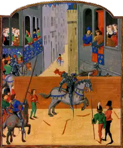 Torneo en el que encontró la muerte Juan de Beaumont, 1342.