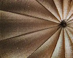 Techo del Auditorio Beckman, especialmente diseñado por sus propiedades acústicas