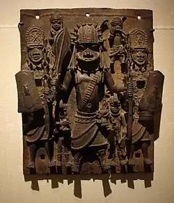 Relieve de la corte de Benín, siglo XVI-XVII. Arte africano.