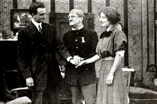 Betty Harte y Wheeler Oakman en How the Cause Was Won (1912)