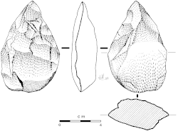 Otro bifaz sobre lasca