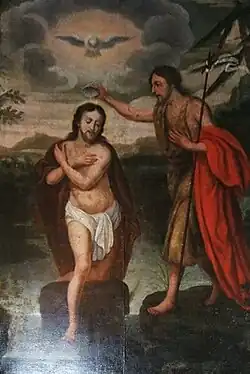 Lienzo del Bautismo de Jesús