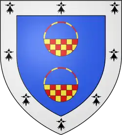 Blasón de la emperatriz Eugenia de Montijo, de la casa de Guzmán, línea de los condes de Teba (España).